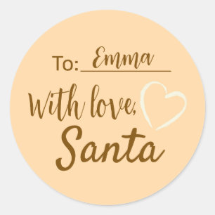 Christmas With Love From Santa Sticker
