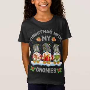Christmas With My Gnomies Family Matching Xmas Swe T-Shirt