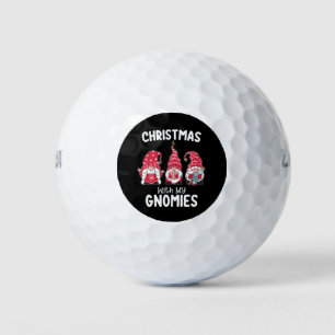 Christmas With My Gnomies Holiday Gnome Golf Balls
