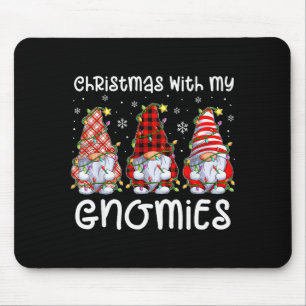 Christmas With My Gnomies Xmas Gnome Family Christ Mouse Pad