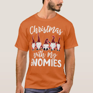 Christmas with My Gnomies Xmas Holiday Gnomes Pjs T-Shirt