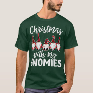 Christmas with My Gnomies Xmas Holiday Gnomes Pjs  T-Shirt