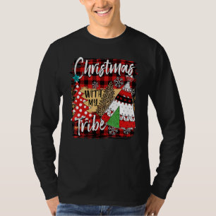 Christmas With My Tribe Camping Family Matching Xm T-Shirt