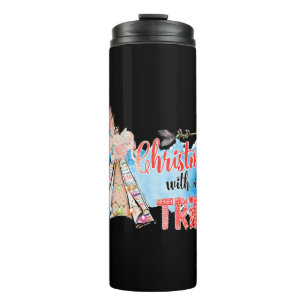 Christmas With My Tribe Thermal Tumbler