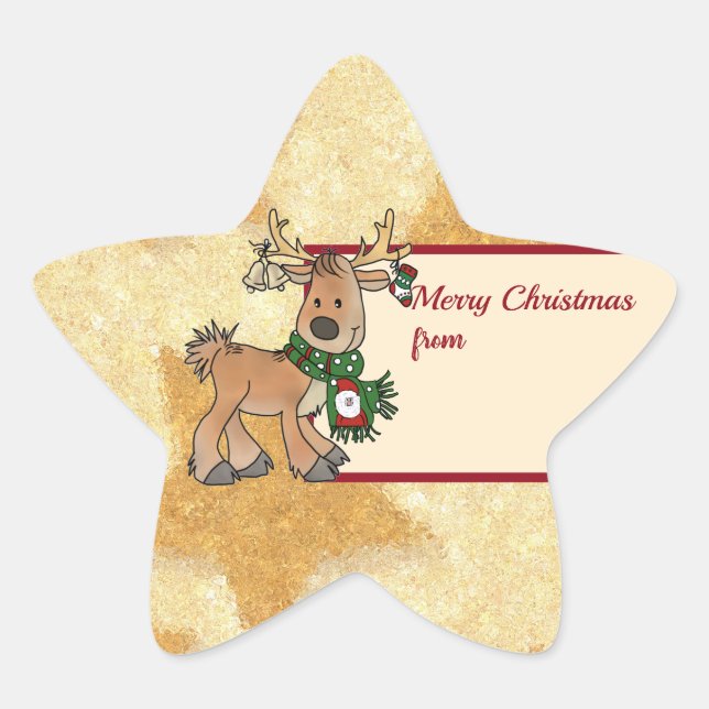 Christmas with Ren Star Sticker (Front)