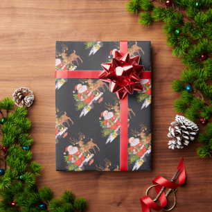 Christmas with Santa- Holiday Season Wrapping Paper