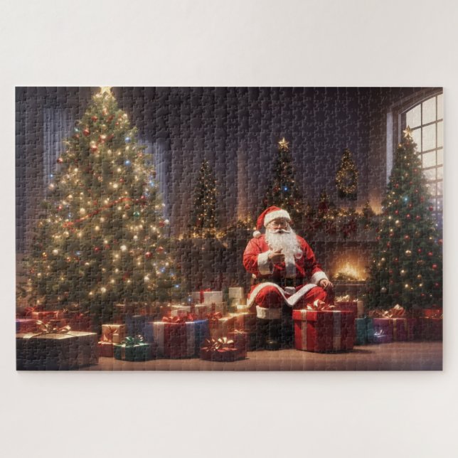 Christmas with Santa Jigsaw Puzzle (Horizontal)