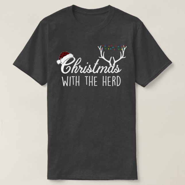 Christmas With The Herd  T-Shirt (Design Front)