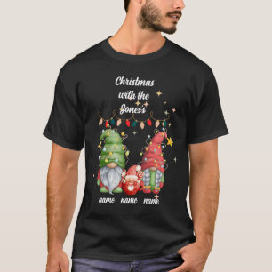 Christmas with the "name" Gnome Christmas T-shirt