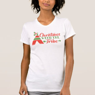 Christmas With The Tribe Holiday Women's T-Shirt