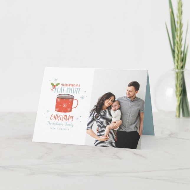 christmas with the...vintage watercolor van card (Front)