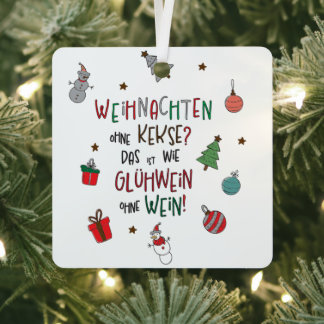 "Christmas without cookies?" Lovely tree ornaments