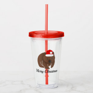 Christmas Wombat Acrylic Tumbler