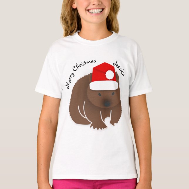 Christmas Wombat T-Shirt (Front)