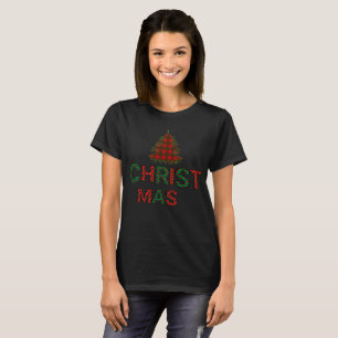 Christmas Women Black T-Shirt
