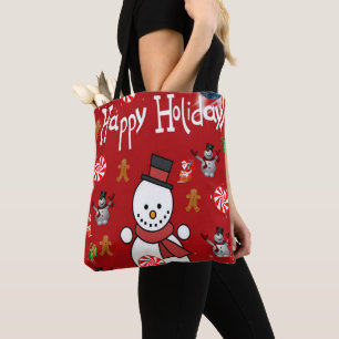 Christmas Women's Tote Bags, Happy Holidays