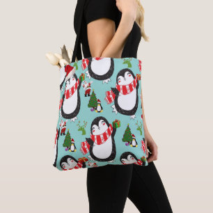 Christmas Women's Tote Bags, Penguin