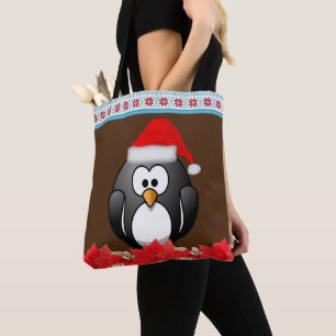 Christmas Women's Tote Bags, Penguin