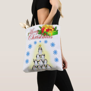 Christmas Women's Tote Bags, Penguin Bag