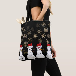 Christmas Women's Tote Bags, Snowman Bag