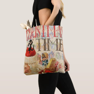 Christmas Women's Tote Bags, Vintage Bag
