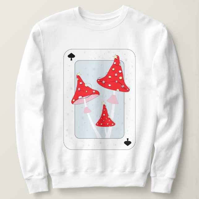 Christmas Wonderland magic mushrooms Sweatshirt (Design Front)