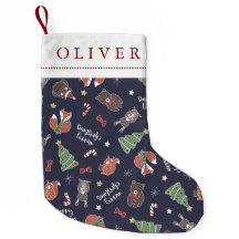 Christmas Woodland Animals Custom Name