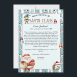 Christmas Woodland Letter from Santa Claus Invitation<br><div class="desc">Let you child experience the magic of Christmas with a winter woodland birds-themed letter from Santa Claus. This personalized letter is available in both digital and printed formats. The design features delightful woodland birds, bringing a touch of nature to Santa’s special message. You can easily customize the text to include...</div>