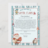 Christmas Woodland Letter from Santa Claus