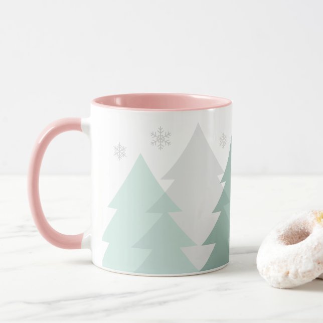 Christmas Woodlands Coffee Mug (With Donut)