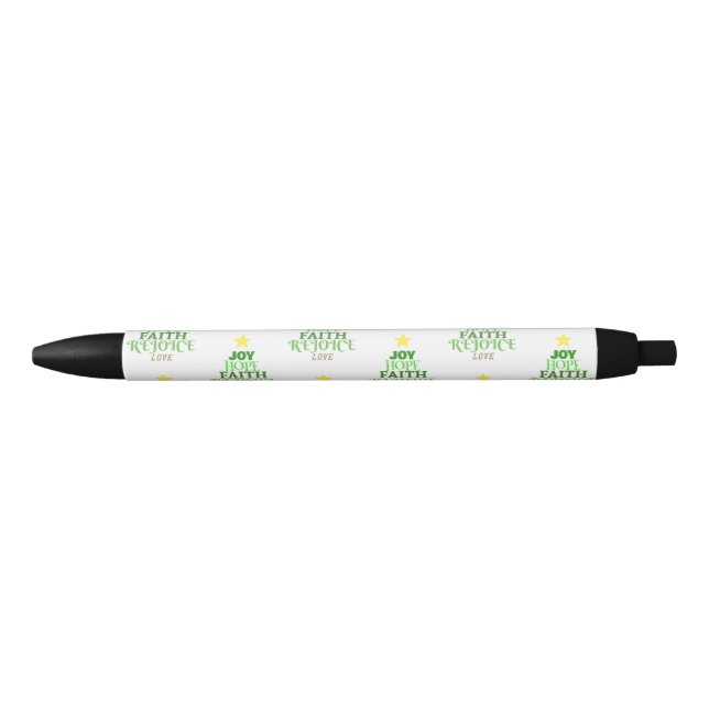 Christmas Words Christmas Tree Black Ink Pen (Front)