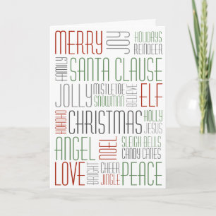 Christmas Words - Holidayzfordayz Holiday Card