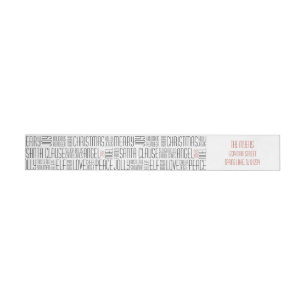 Christmas Words  - Holidayzfordayz Wrap Around Label