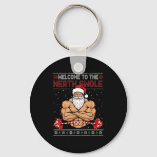Christmas Workout Welcome To North Swole Xmas Gym  Key Ring
