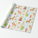 Christmas Wrapping Paper<br><div class="desc">Cute Christmas pattern</div>