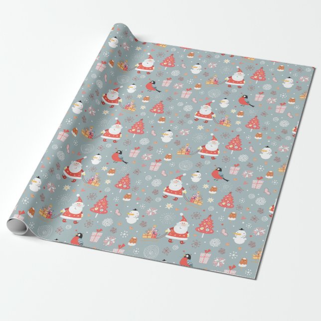Christmas Wrapping Paper (Unrolled)