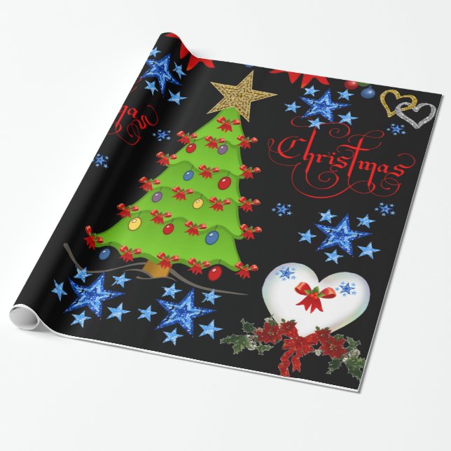 Christmas Wrapping Paper (Unrolled)