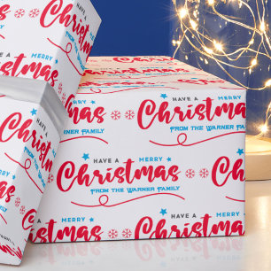 Christmas Wrapping Paper - Add Custom Name