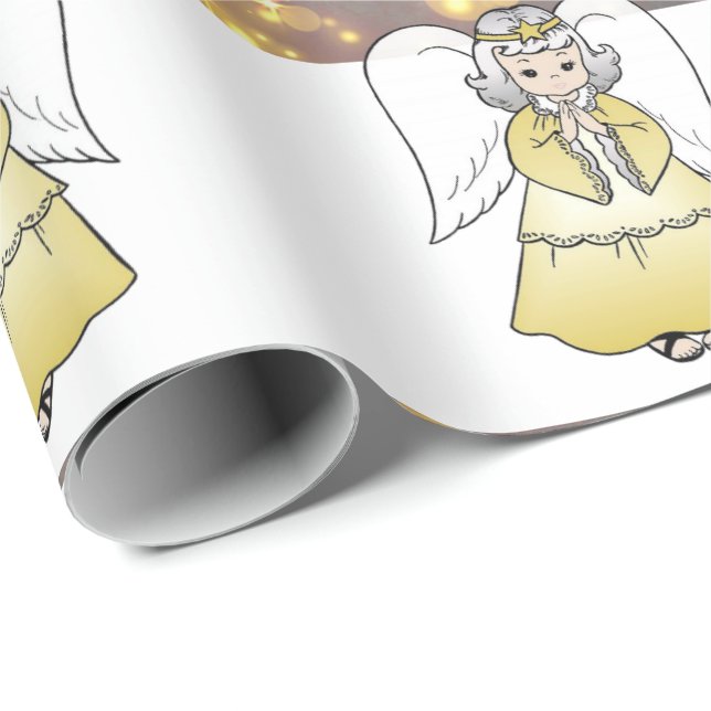 Christmas Wrapping Paper Angel (Roll Corner)