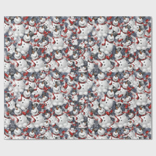 Christmas Wrapping Paper Cute Holiday Gift 