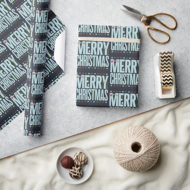 Christmas Wrapping Paper Flat Sheet Set of 3 (Crafts)