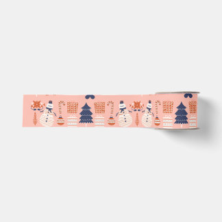 christmas wrapping paper grosgrain ribbon