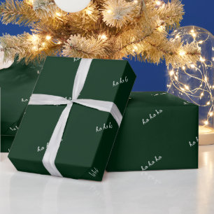 Christmas wrapping paper ho ho ho manly burgundy