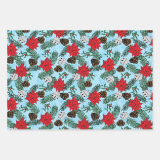 Christmas Wrapping Paper in Blue