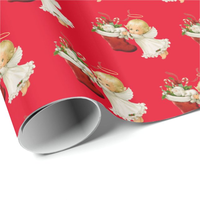 Christmas Wrapping Paper-Little Angel Wrapping Paper (Roll Corner)