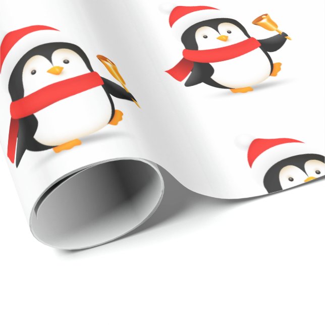 Christmas Wrapping Paper Penguin (Roll Corner)