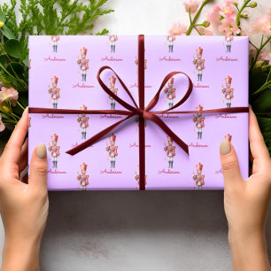 Christmas Wrapping Paper Personalised Nutcracker 