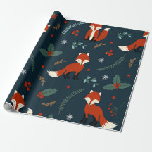Christmas Wrapping paper (Red Fox Theme)