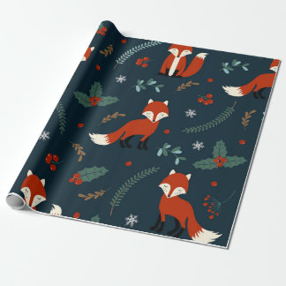 Christmas Wrapping paper (Red Fox Theme)