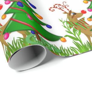 Christmas Wrapping Paper Reindeer